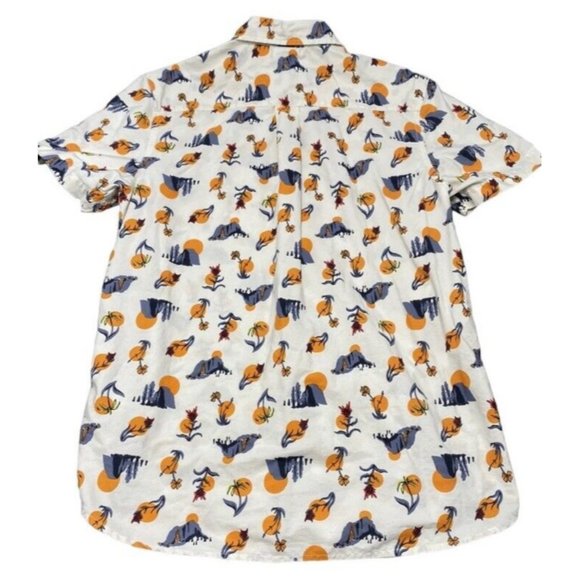 The North Face Men's Short Sleeve Baytrail Shirt SIZE M Desert Flower Mountains - Picture 3 of 9